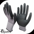 SRSAFETY 15G guante de seguridad de espuma de nitrilo recubierto de punto / guantes de nitrilo